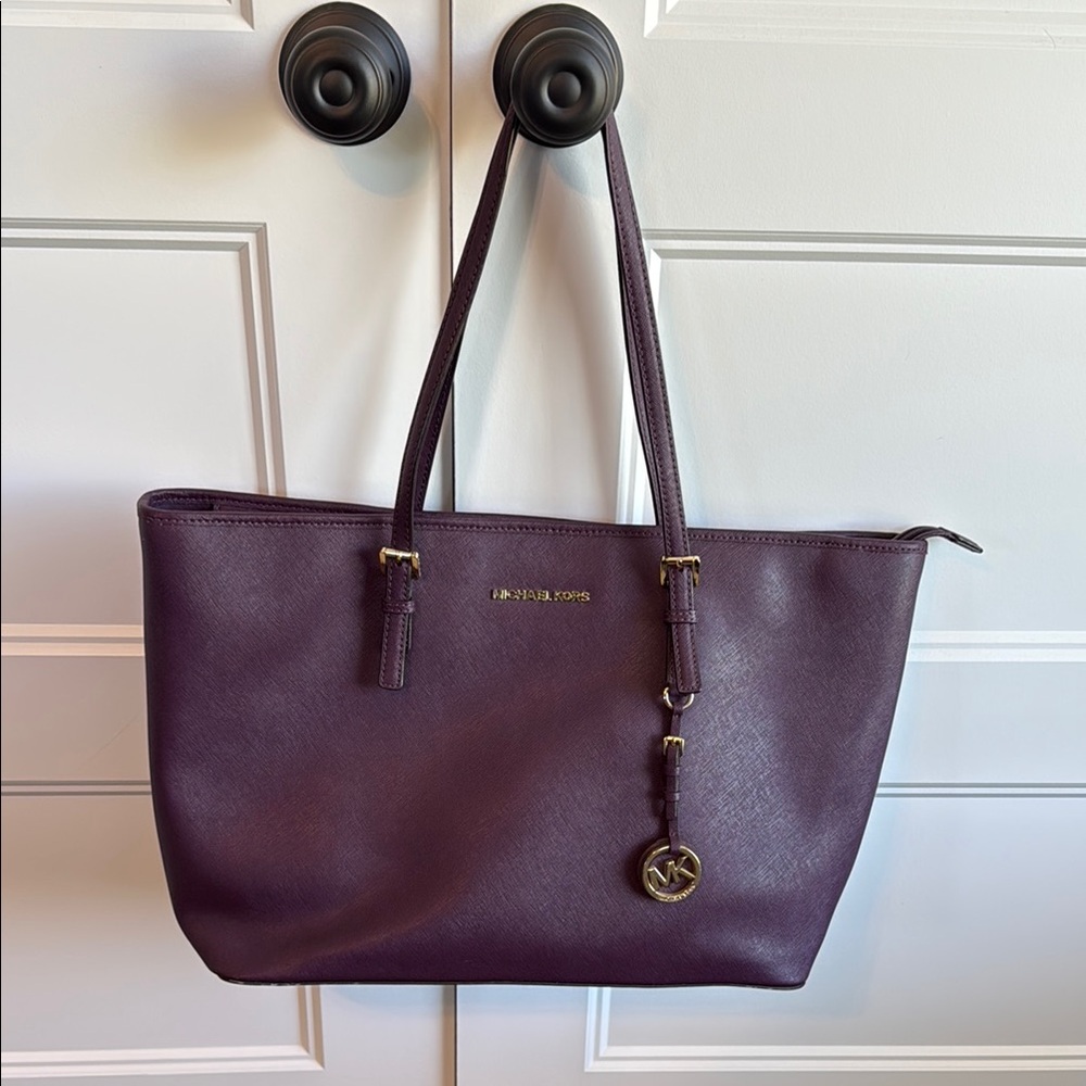 Michael Kors Purple Tote Bag